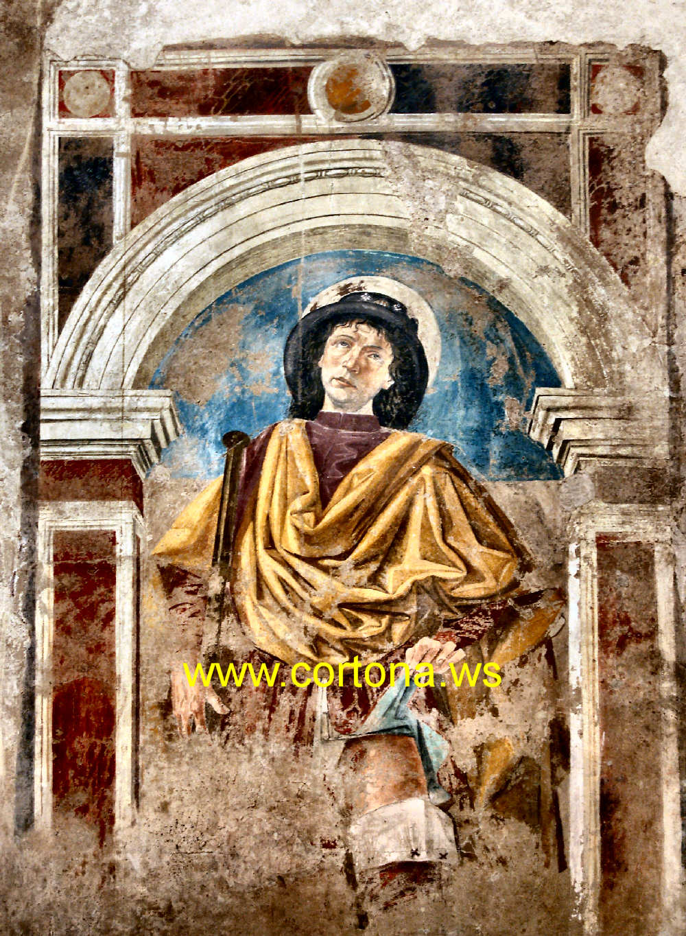frammento dell'affresco di San Rocco di Bartolomeo della Gatta