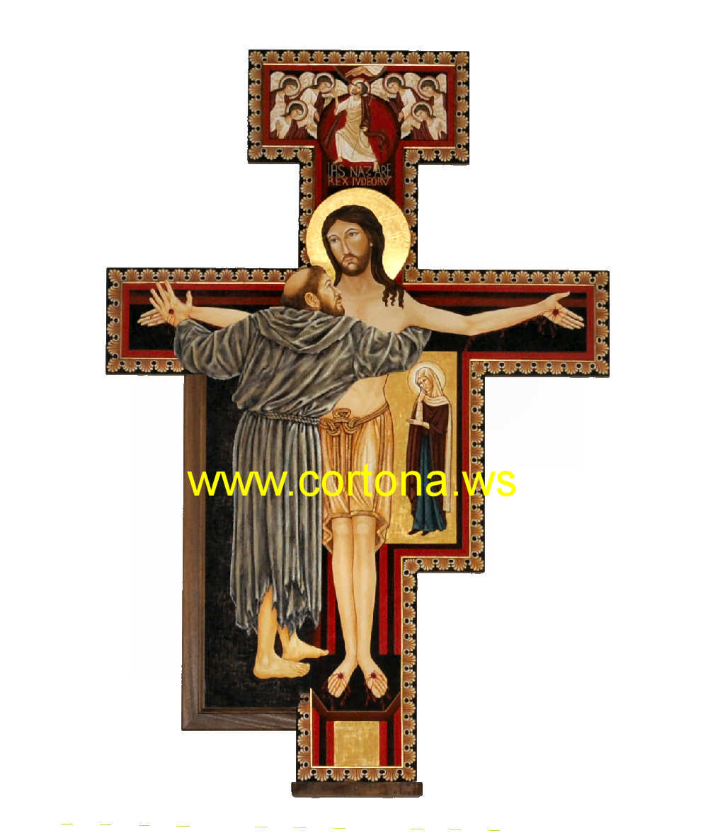San Francesco che bacia Cristo in Croce